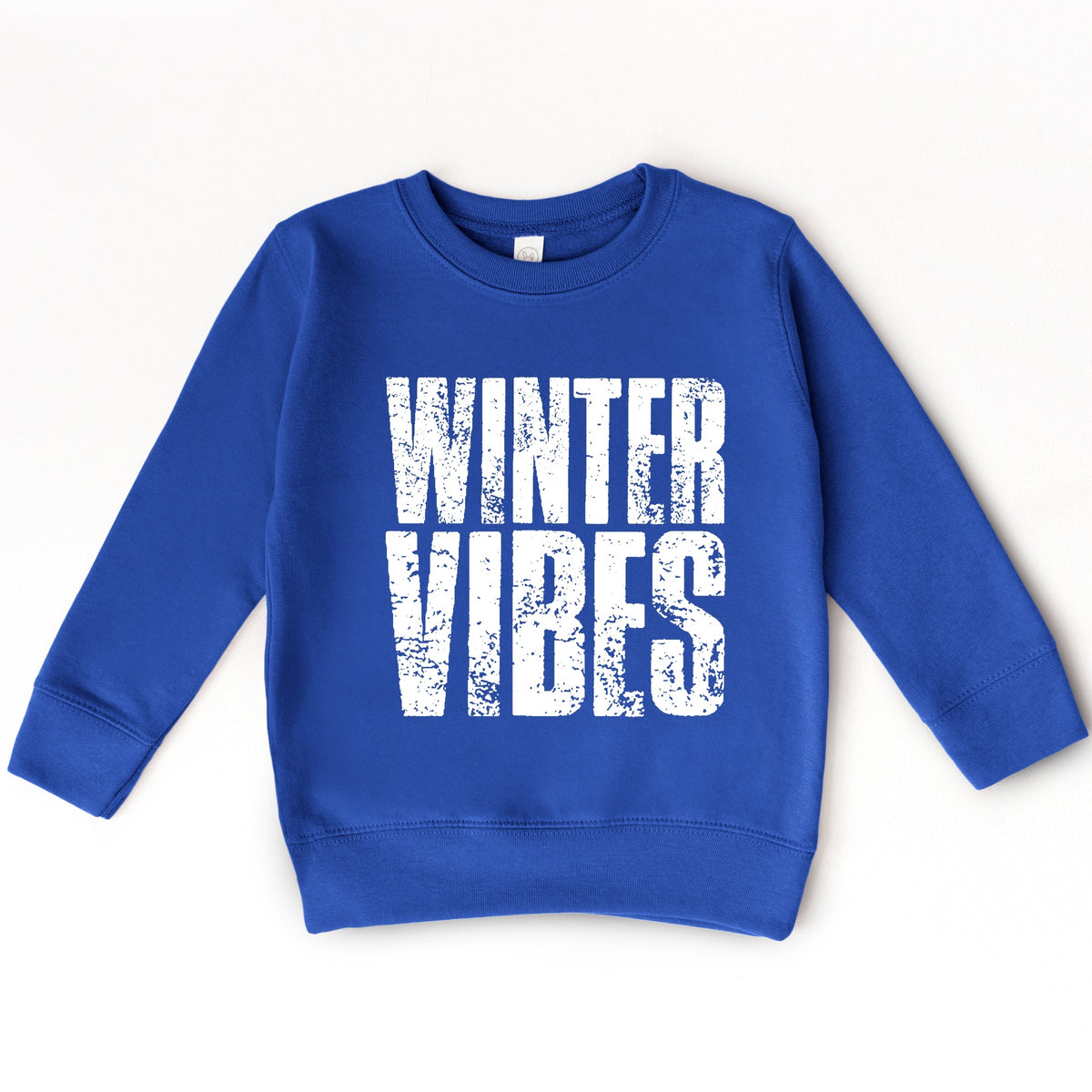Winter Vibes Block Distressed - Toddler Graphic Sweatshirt product image 8