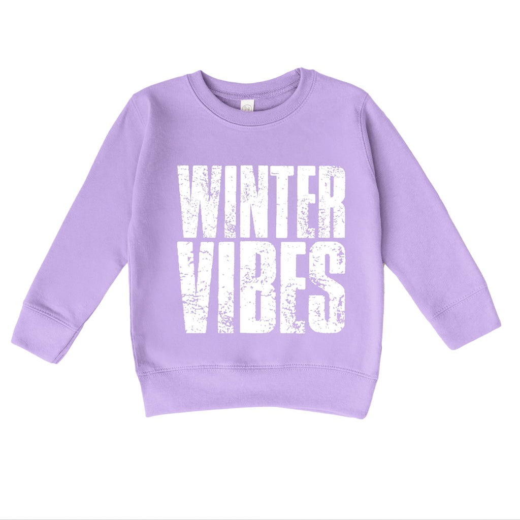 Winter Vibes Block Distressed - Toddler Graphic Sweatshirt product image 13