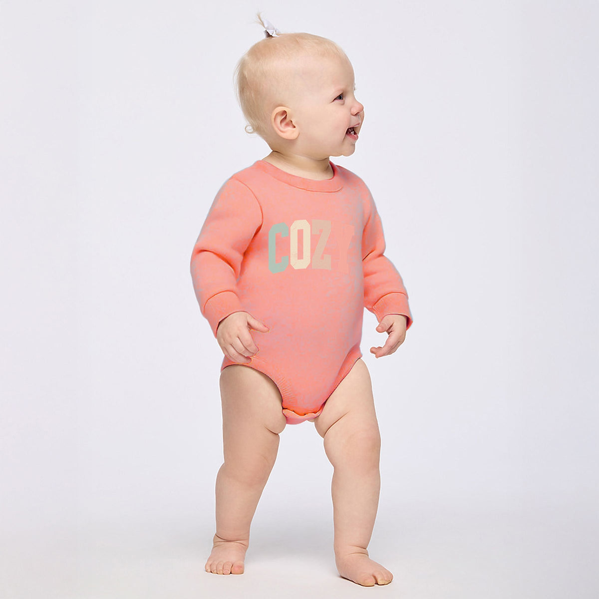 Cozy Arched Pastel - Infant Fleece BodySuit