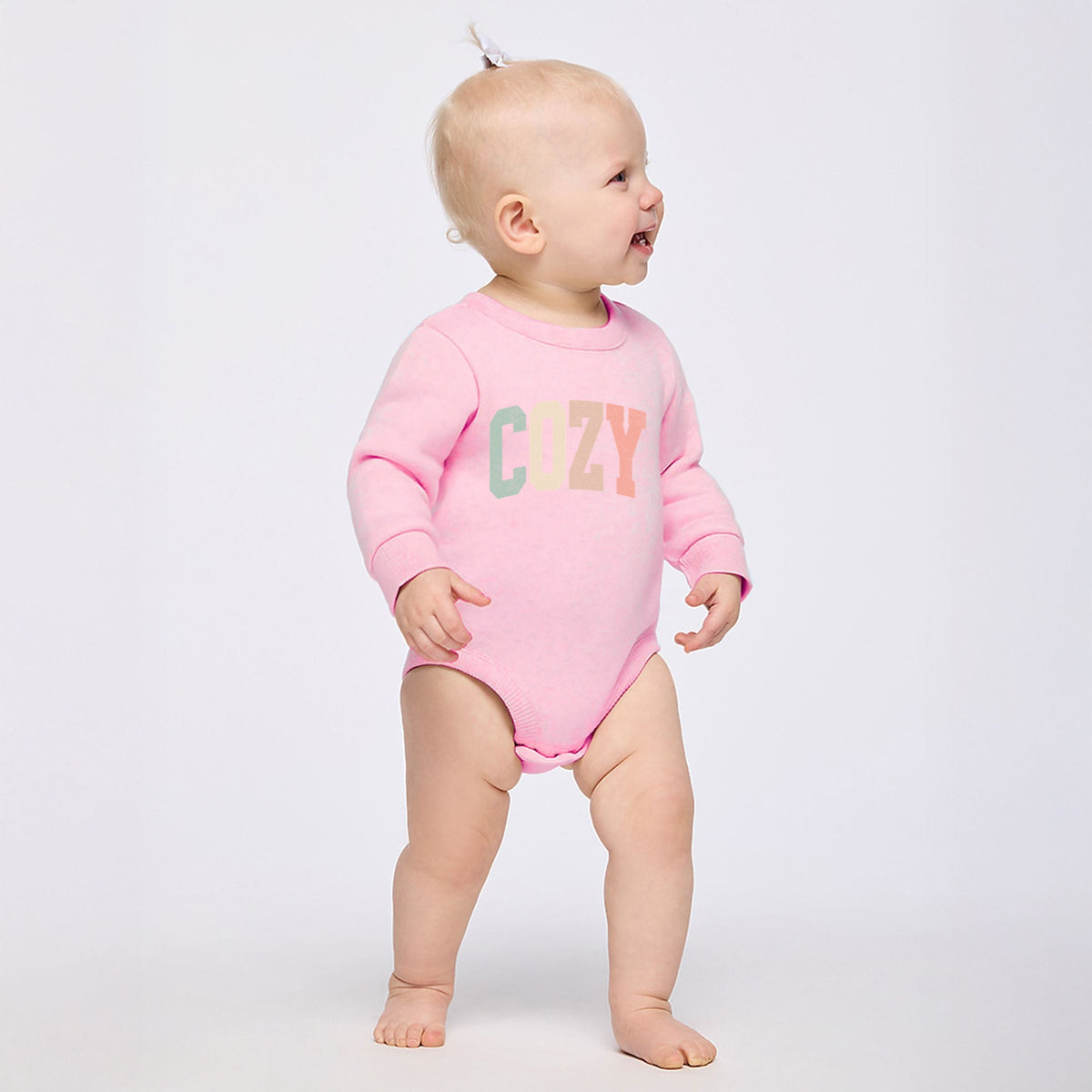 Cozy Arched Pastel - Infant Fleece BodySuit