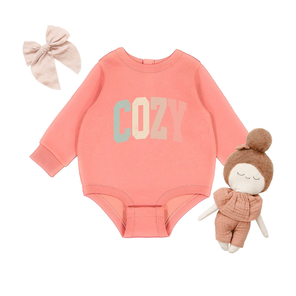 Cozy Arched Pastel - Infant Fleece BodySuit