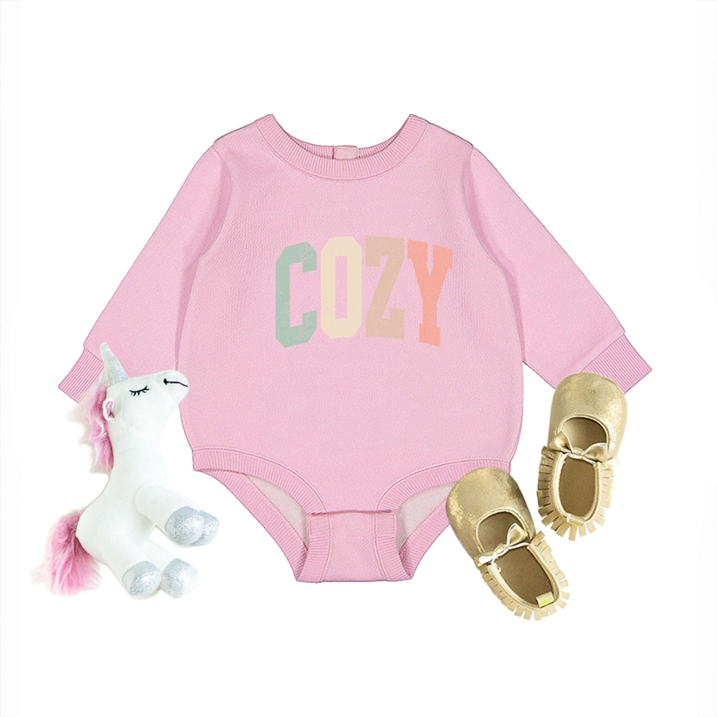 Cozy Arched Pastel - Infant Fleece BodySuit