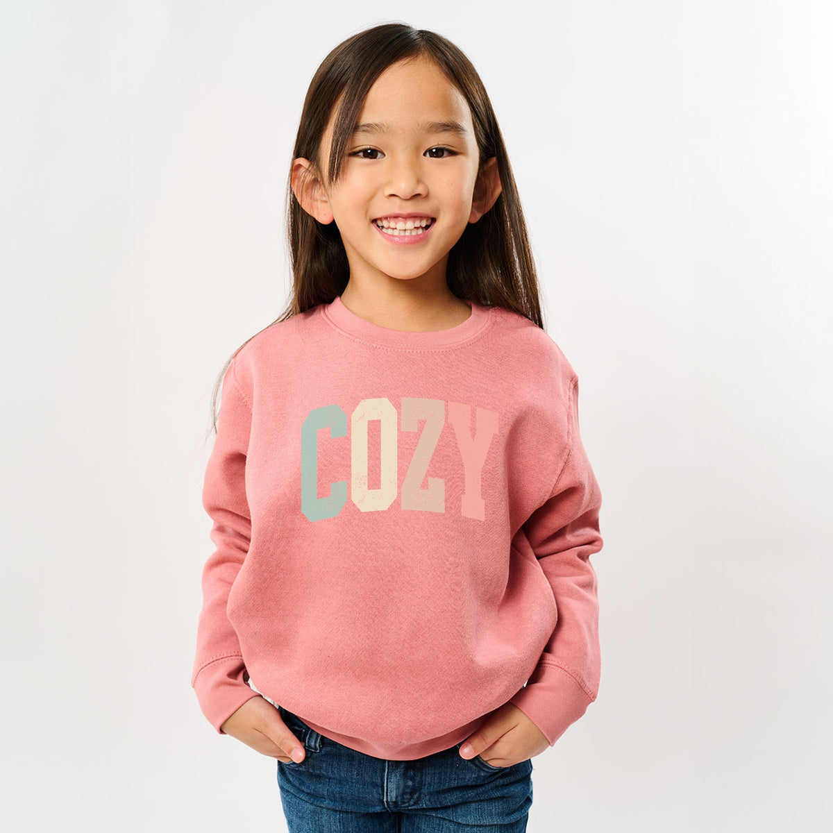 Cozy Arched Pastel - Youth Graphic Sweatshirt product image 1