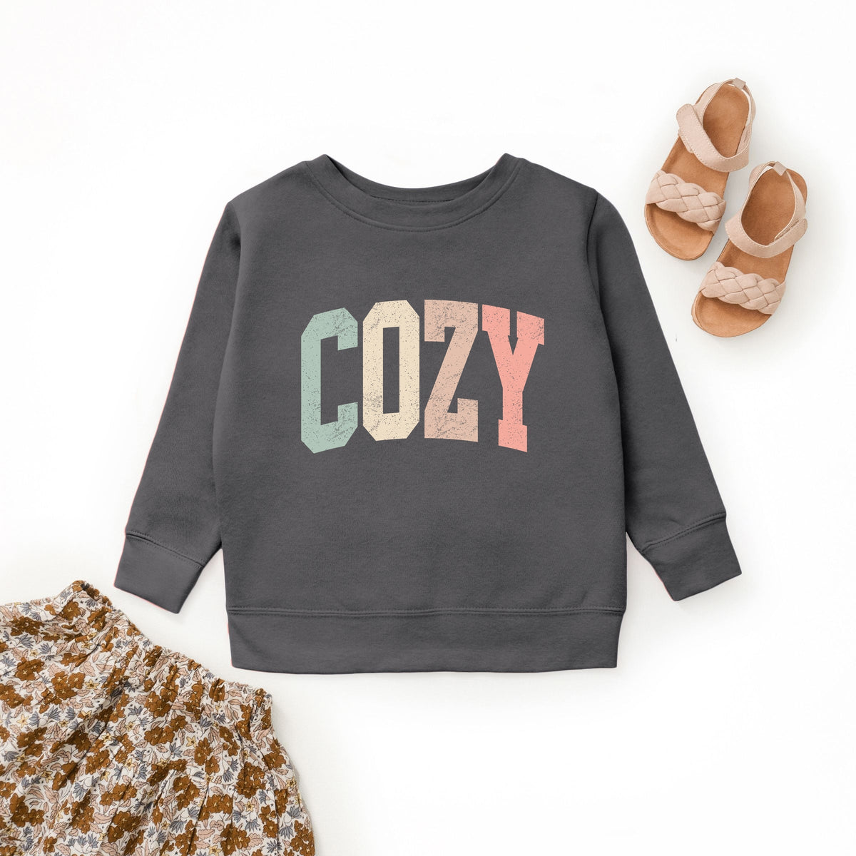 Cozy Arched Pastel - Youth Graphic Sweatshirt product image 5