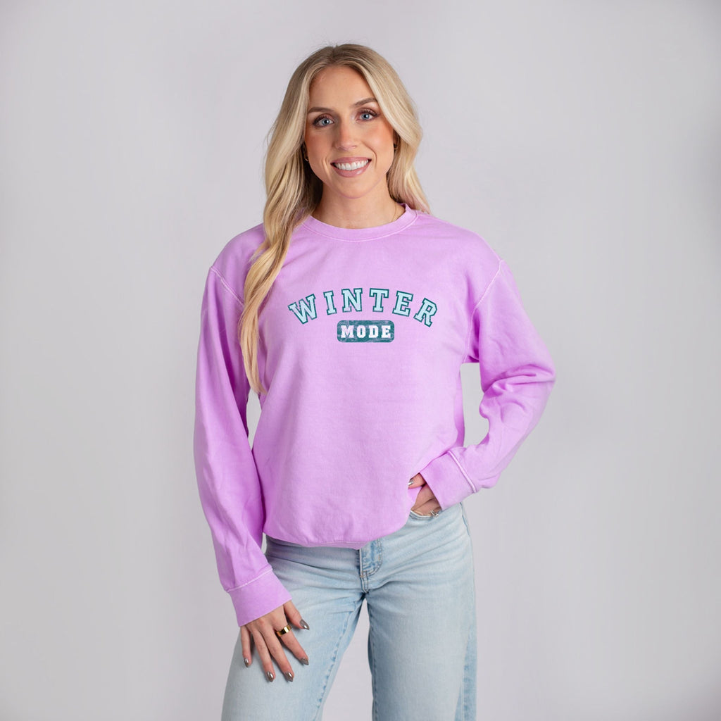 Winter Mode - Women's Lightweight Garment Dyed Sweatshirt product image 3