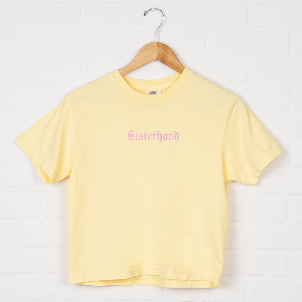 Sisterhood - Women's Boxy Crop Top Graphic T-Shirt product image 6