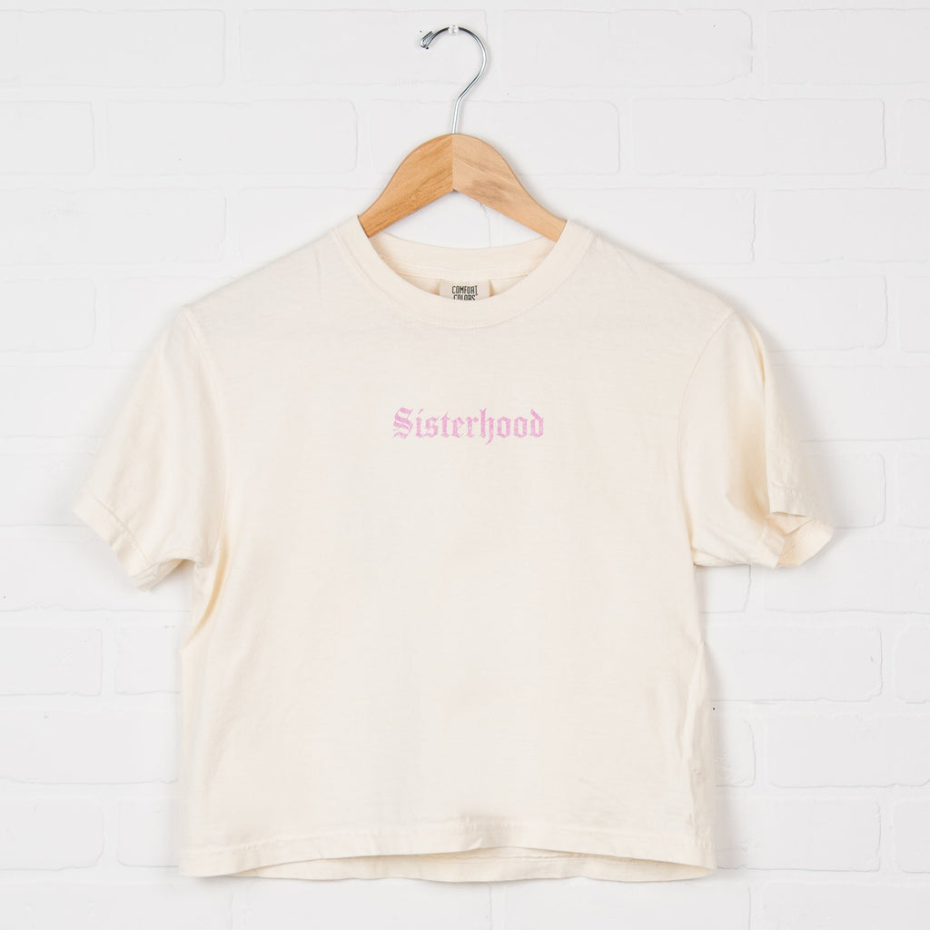 Sisterhood - Women's Boxy Crop Top Graphic T-Shirt product image 2
