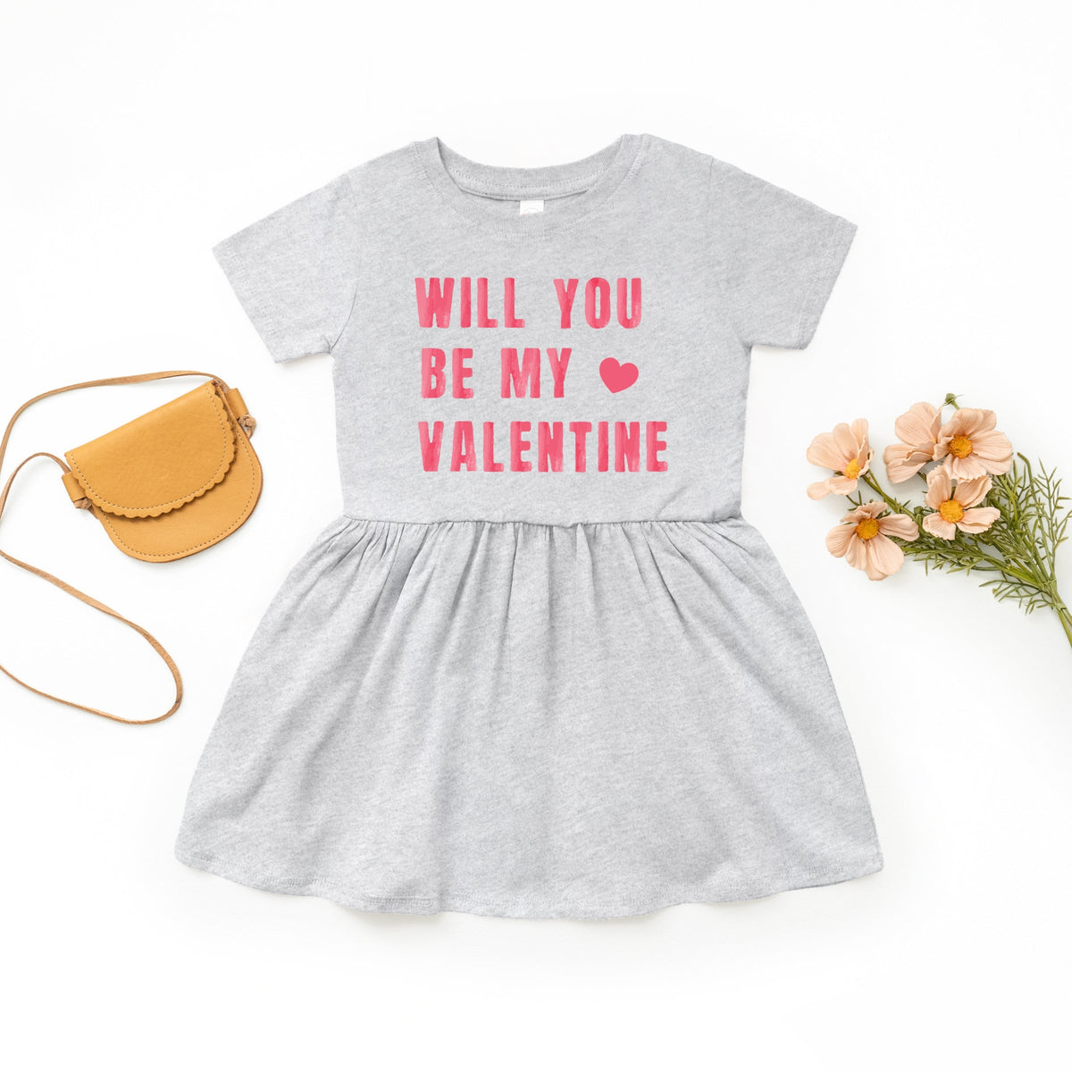Be My Valentine Watercolor - Toddler Girl's Graphic Dress