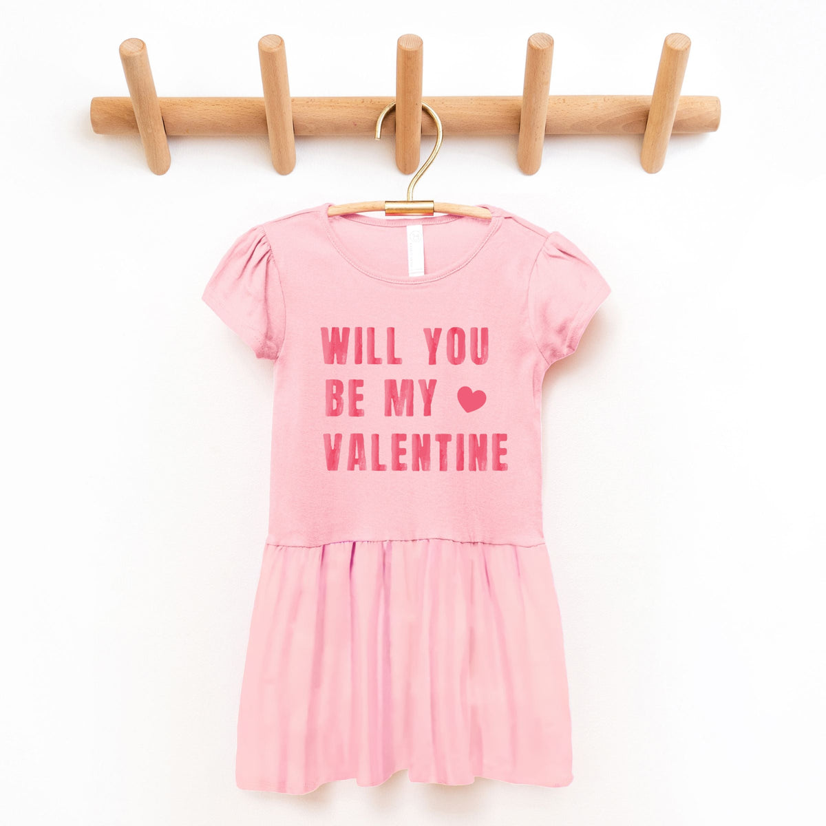 Be My Valentine Watercolor - Toddler Girl's Graphic Dress