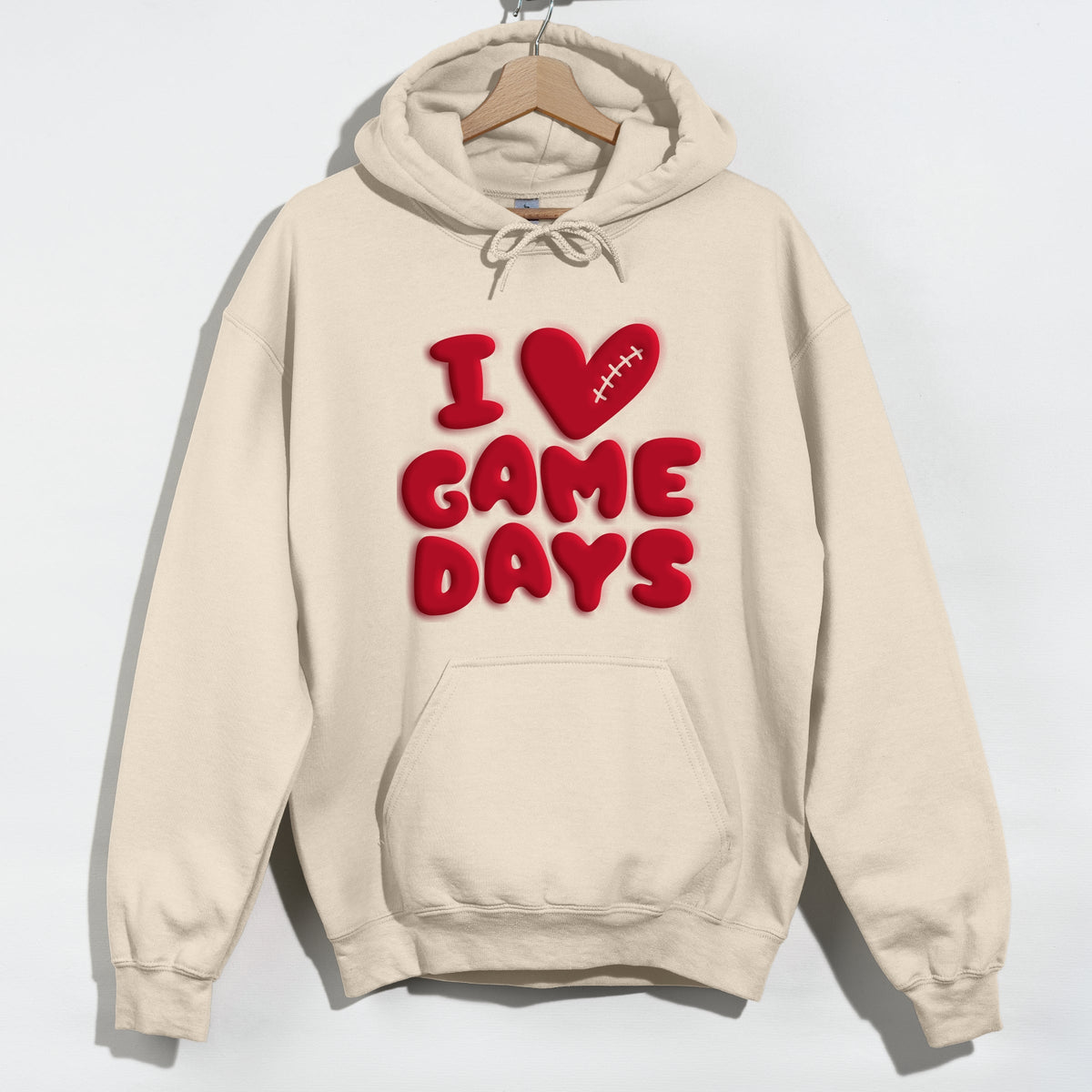 I Love Game Days Puff Print - Women's Graphic Hoodie product image 5