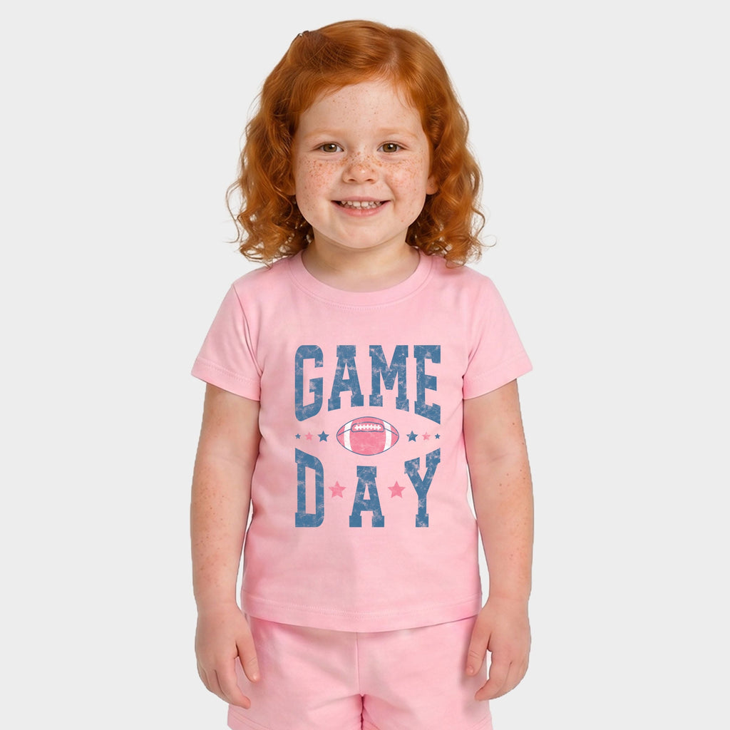 Game Day Blue Distressed - Toddler Crew Shorts Set of 2 product image 8