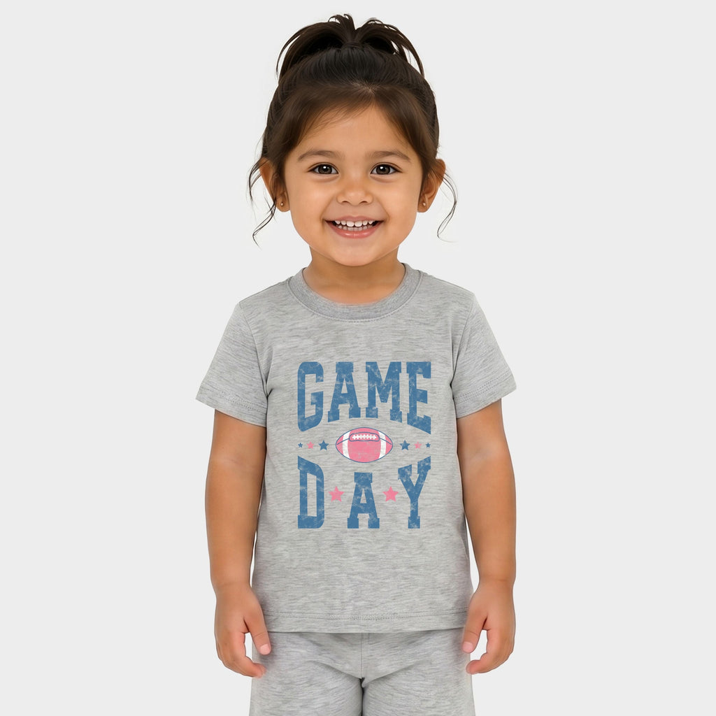 Game Day Blue Distressed - Toddler Crew Shorts Set of 2 product image 5