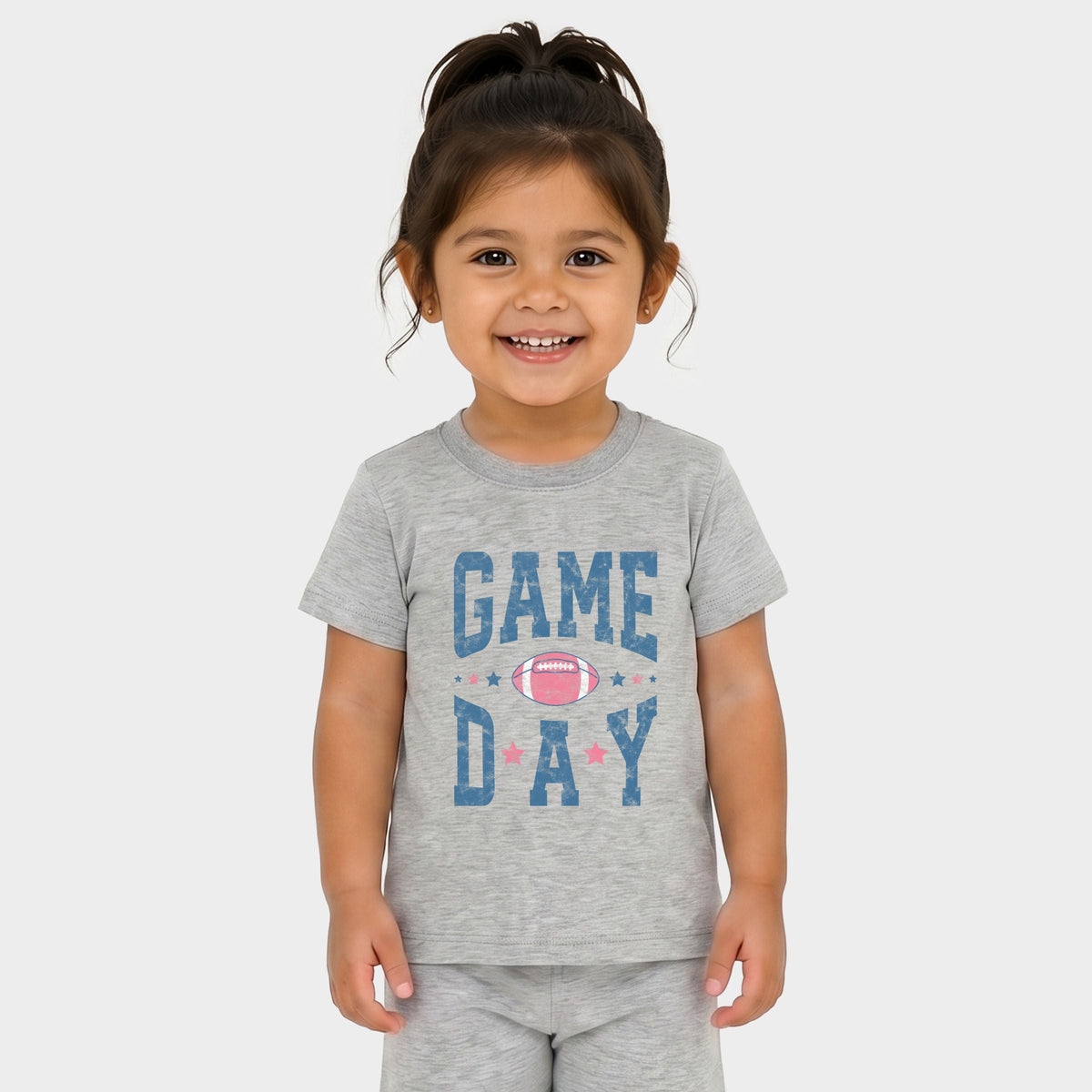 Game Day Blue Distressed - Toddler Crew Shorts Set of 2 product image 5