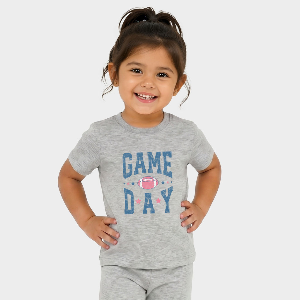 Game Day Blue Distressed - Toddler Crew Shorts Set of 2 product image 4