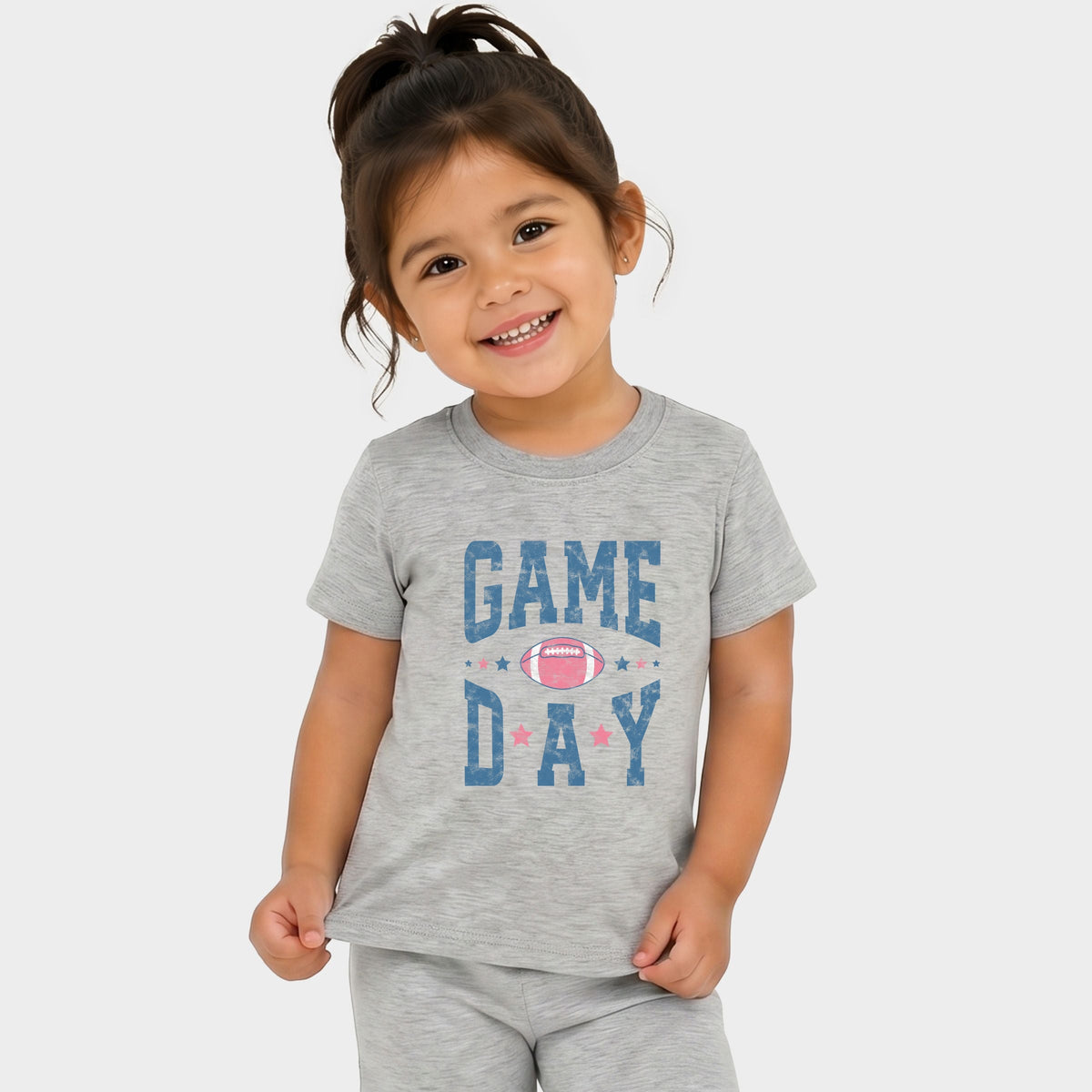 Game Day Blue Distressed - Toddler Crew Shorts Set of 2 product image 11