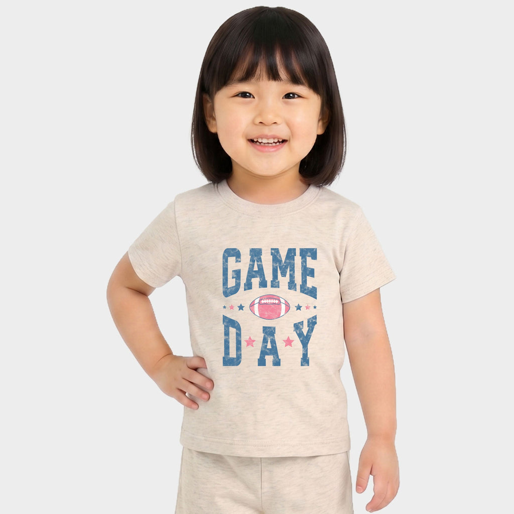 Game Day Blue Distressed - Toddler Crew Shorts Set of 2 product image 1