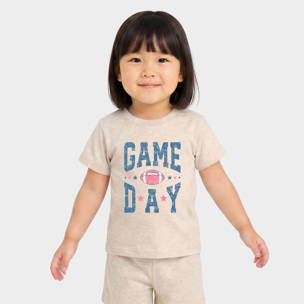 Game Day Blue Distressed - Toddler Crew Shorts Set of 2 product image 3