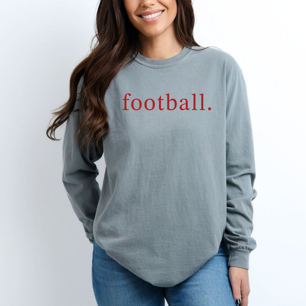 Football Typewriter - Women's Garment Dyed Long Sleeve product image 7