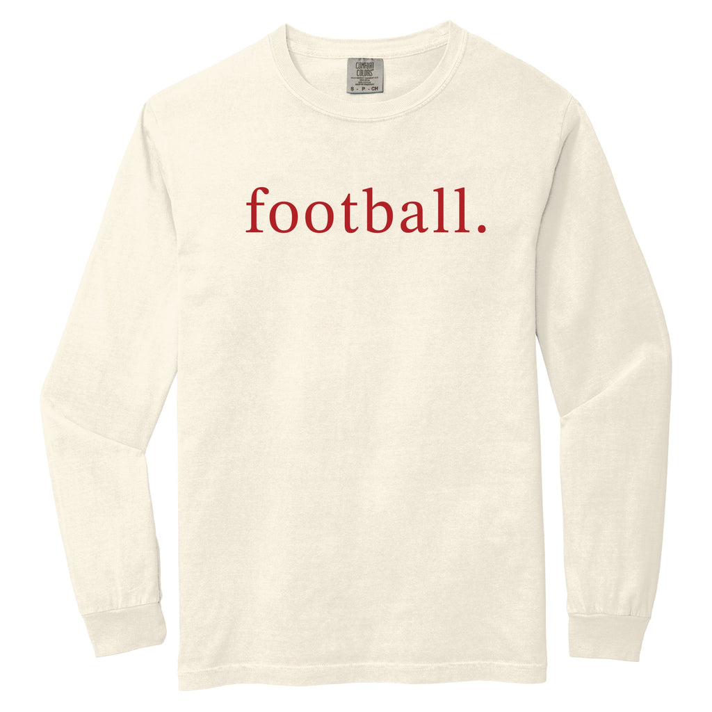 Football Typewriter - Women's Garment Dyed Long Sleeve product image 2