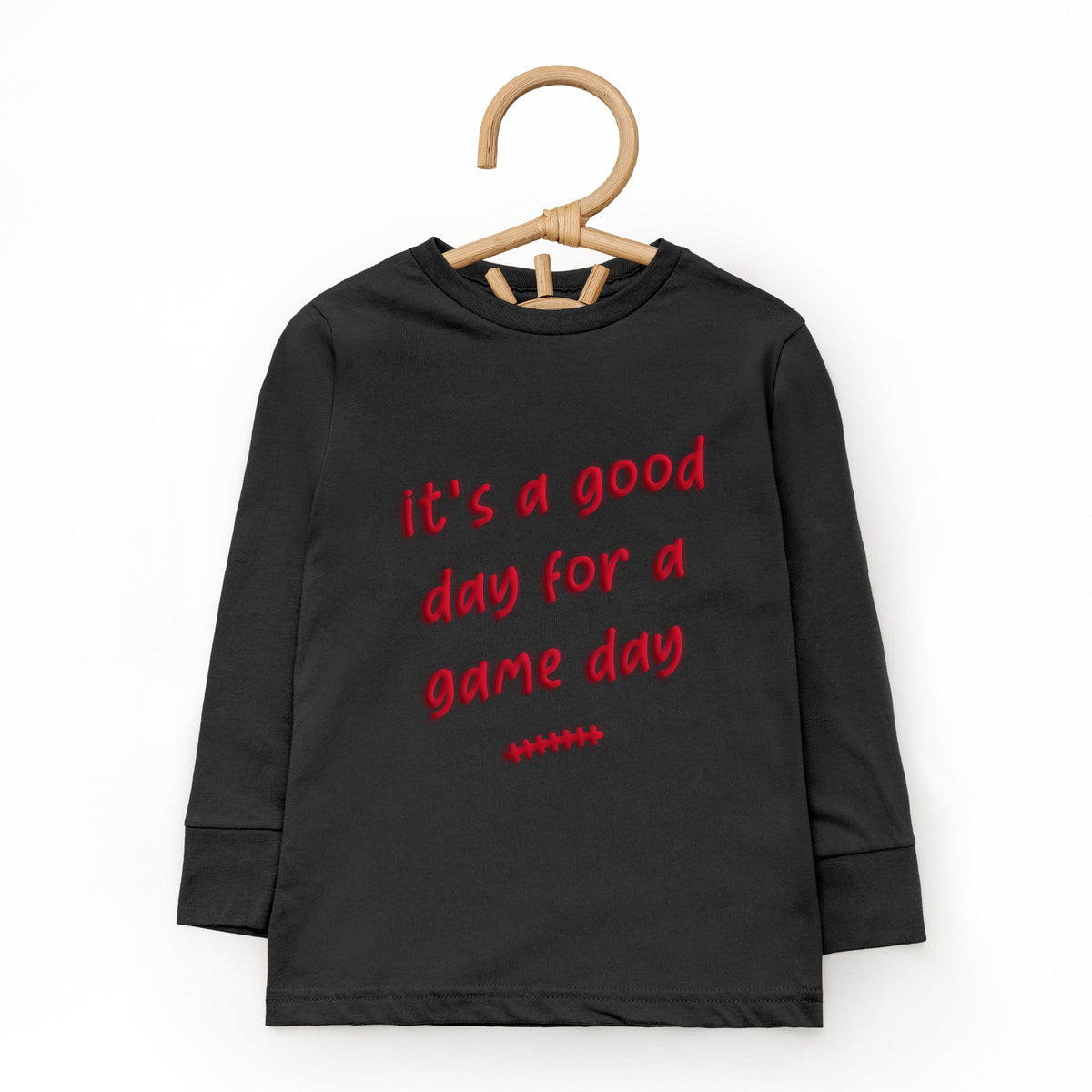 It's A Good Day For A Game Puff Print - Toddler Long Sleeve product image 5