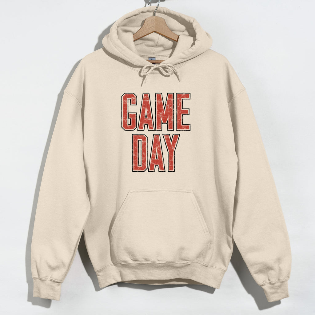 Game Day Outlined Distressed - Men's Graphic Hoodie product image 5