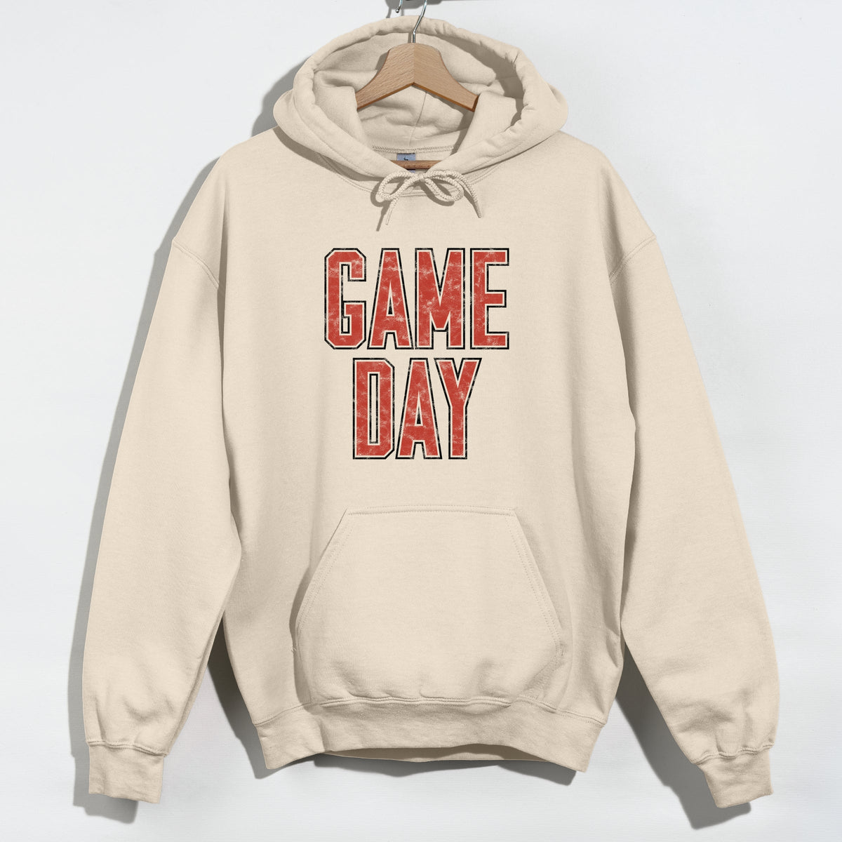 Game Day Outlined Distressed - Men's Graphic Hoodie product image 5