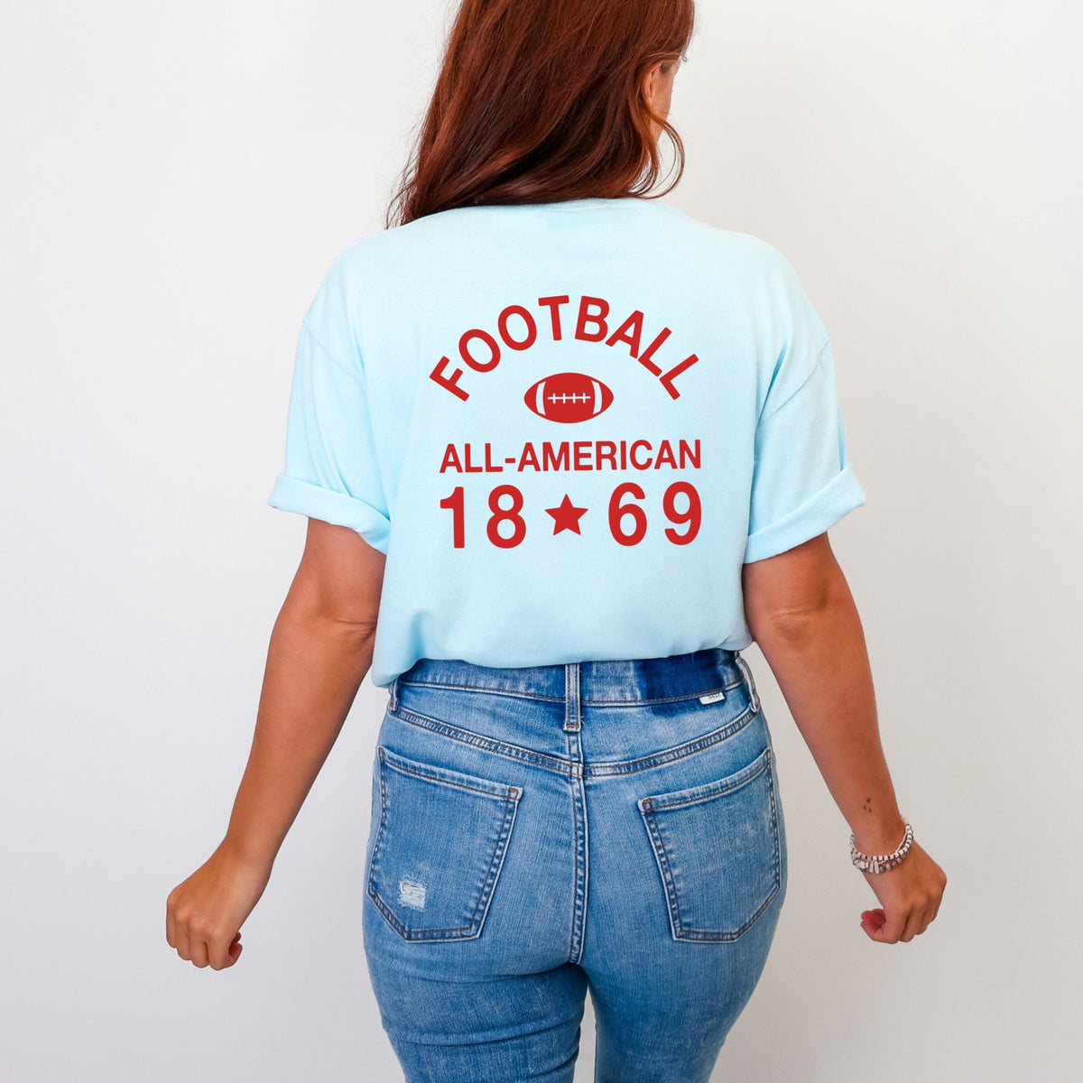 All-American Football - Women's Garment Dyed Graphic T-Shirt product image 3