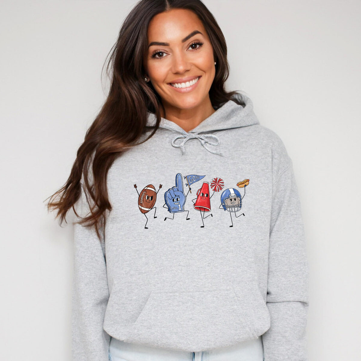 Football Stick Figures - Women's Graphic Hoodie product image 3