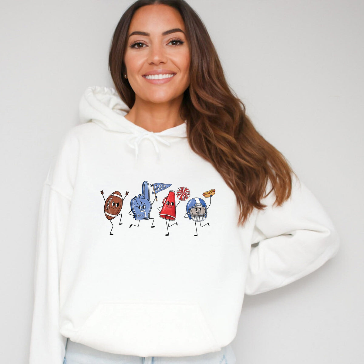 Football Stick Figures - Women's Graphic Hoodie product image 1
