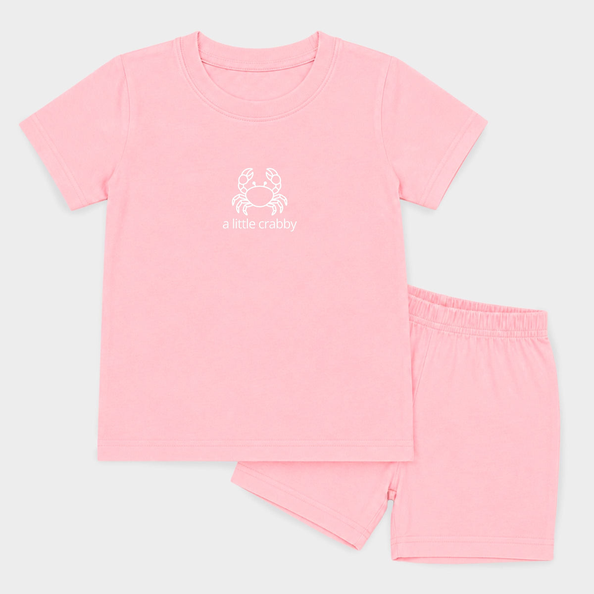 A Little Crabby Outline - Toddler Crew Shorts Set product image 11