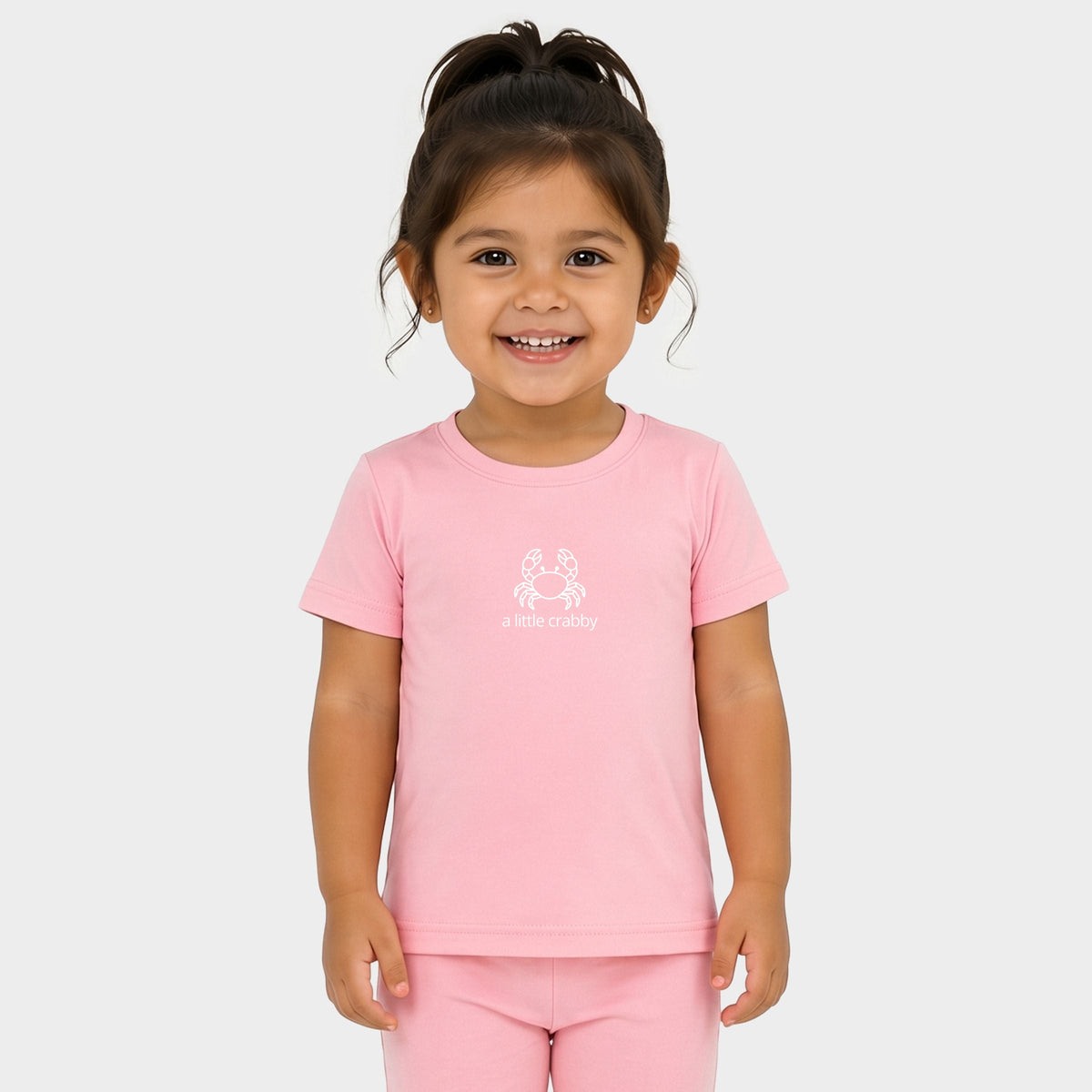 A Little Crabby Outline - Toddler Crew Shorts Set product image 4