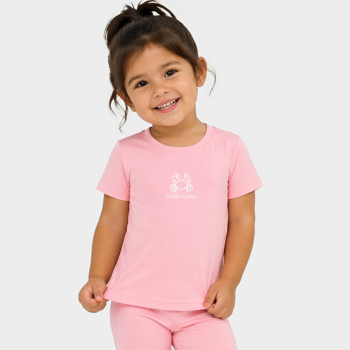 A Little Crabby Outline - Toddler Crew Shorts Set product image 6