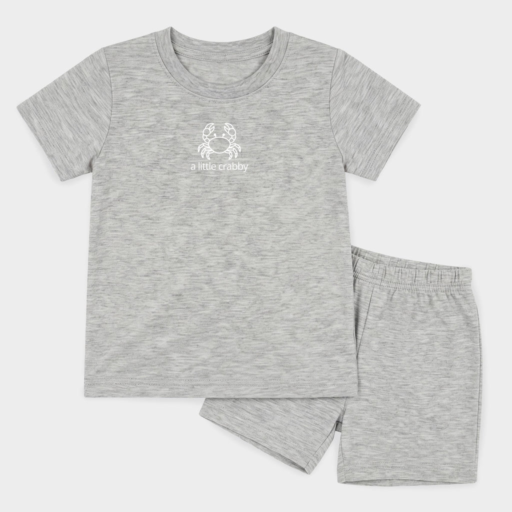 A Little Crabby Outline - Toddler Crew Shorts Set product image 12