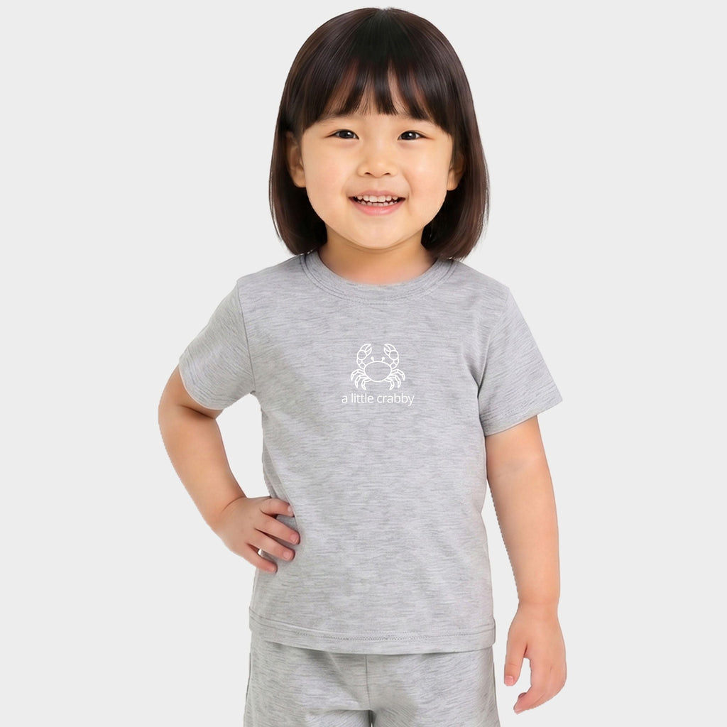 A Little Crabby Outline - Toddler Crew Shorts Set product image 1