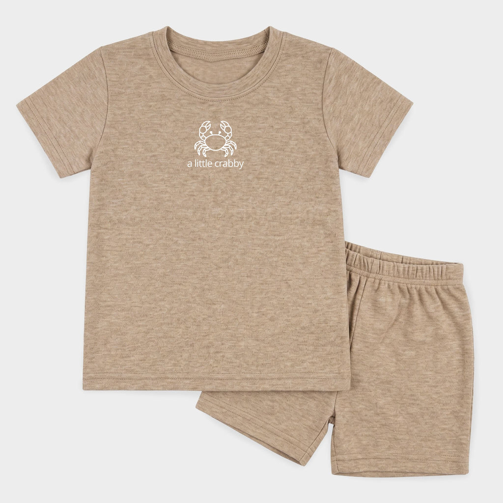 A Little Crabby Outline - Toddler Crew Shorts Set product image 13