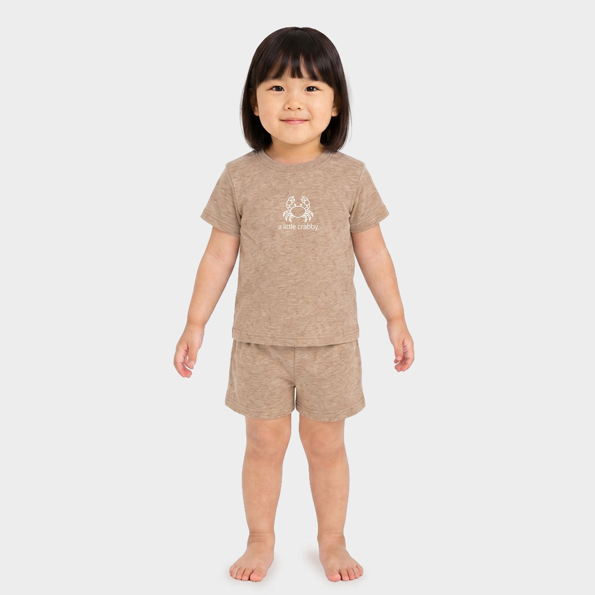 A Little Crabby Outline - Toddler Crew Shorts Set product image 9