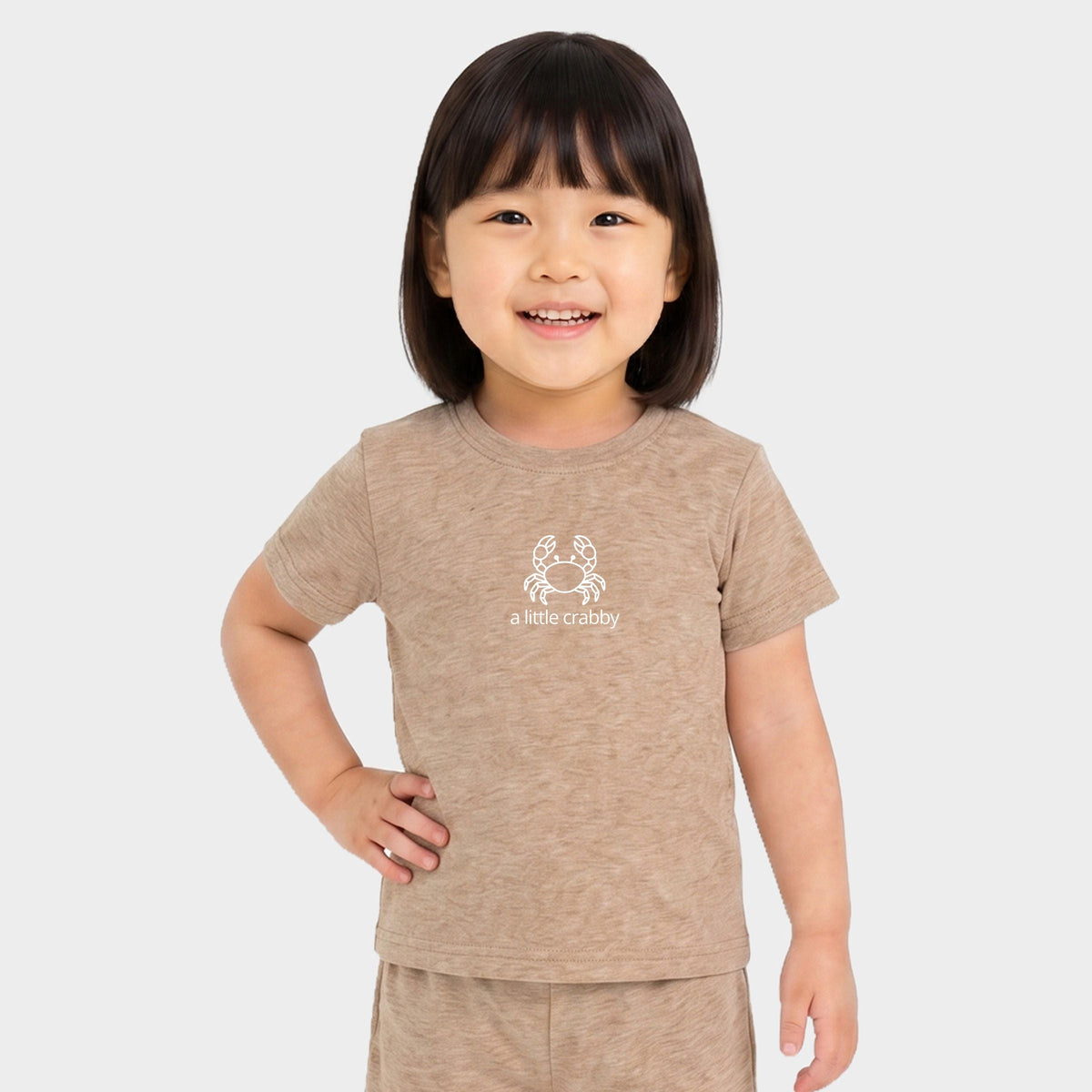 A Little Crabby Outline - Toddler Crew Shorts Set product image 7