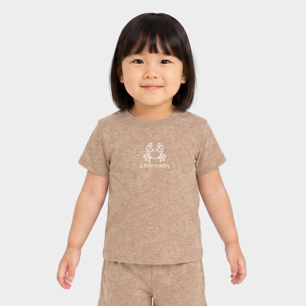 A Little Crabby Outline - Toddler Crew Shorts Set product image 8