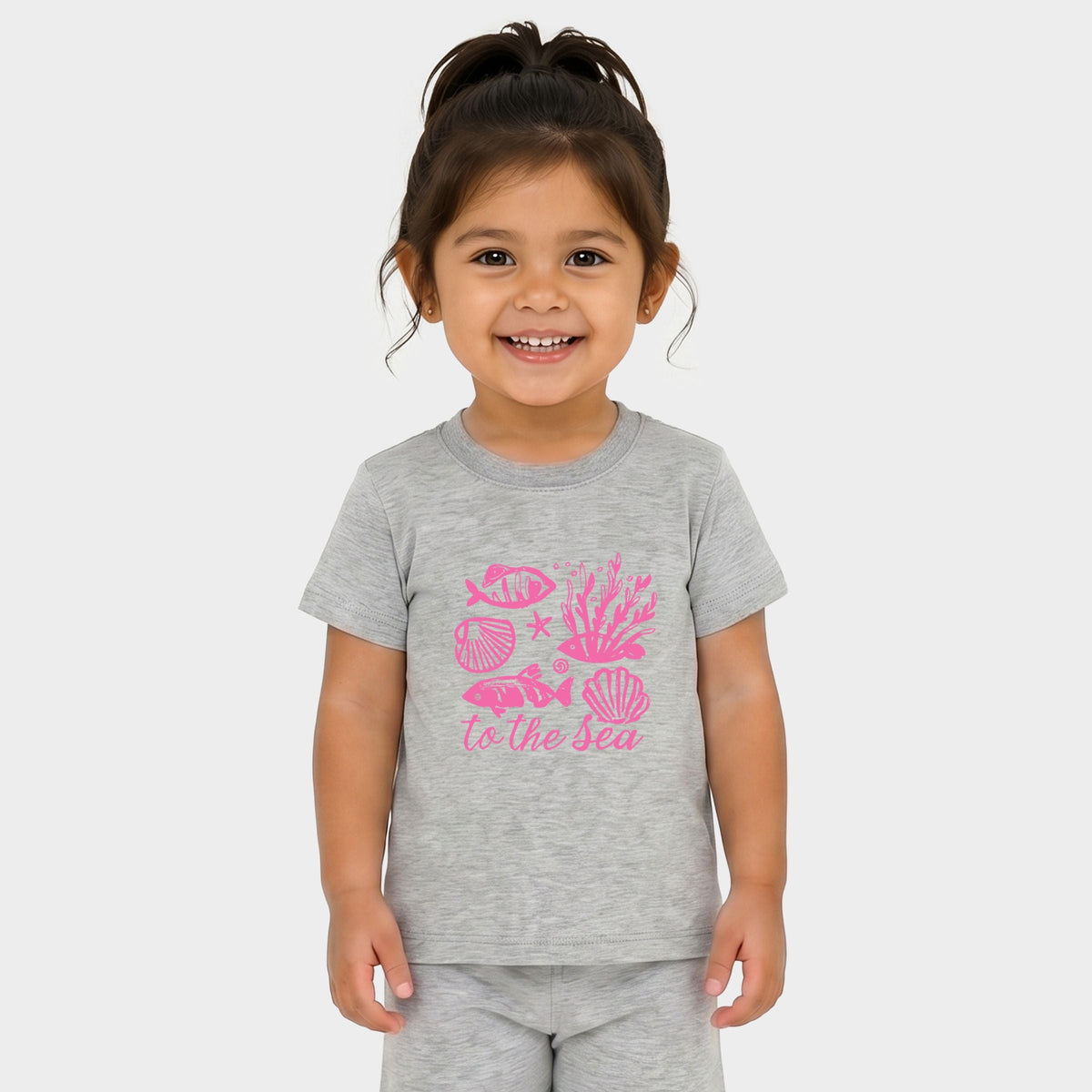 To The Sea Creatures - Toddler Crew Shorts Set product image 1