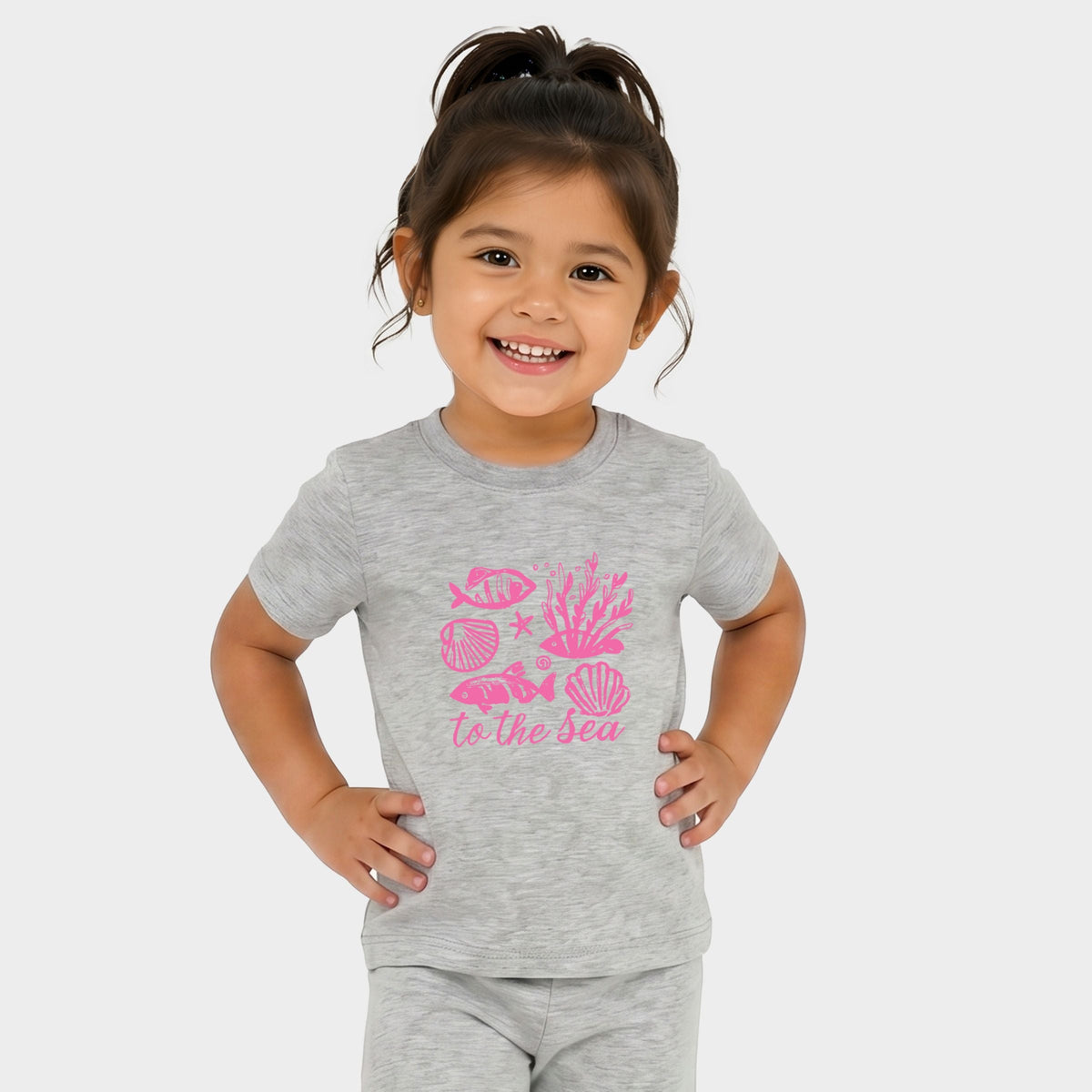 To The Sea Creatures - Toddler Crew Shorts Set product image 2