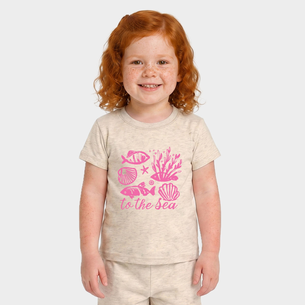 To The Sea Creatures - Toddler Crew Shorts Set product image 5