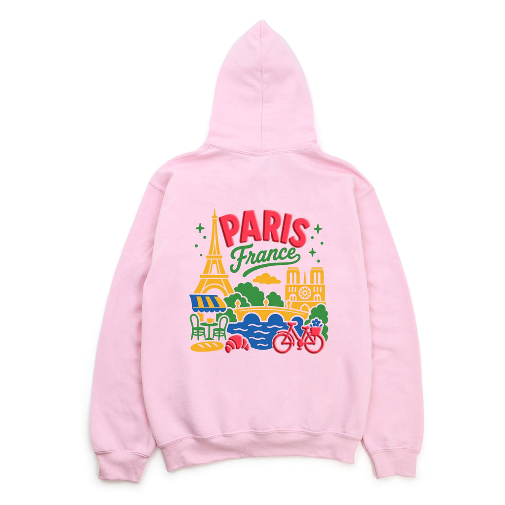 Paris Vibrant Puff Print - Women's Graphic Hoodie product image 9