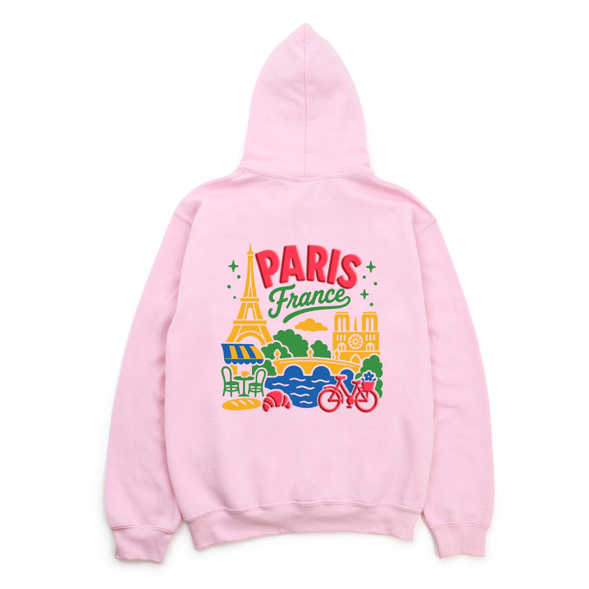 Paris Vibrant Puff Print - Women's Graphic Hoodie product image 9
