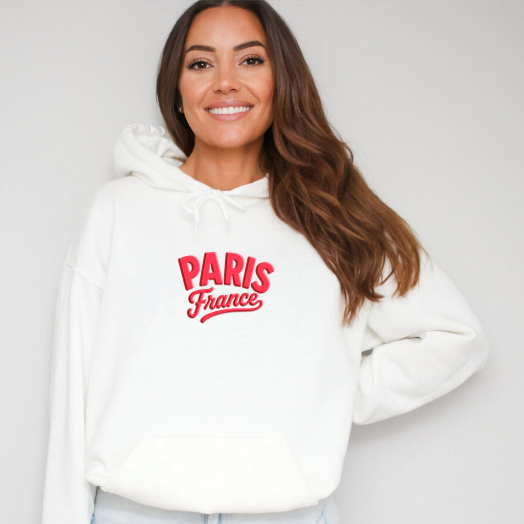 Paris Vibrant Puff Print - Women's Graphic Hoodie product image 1