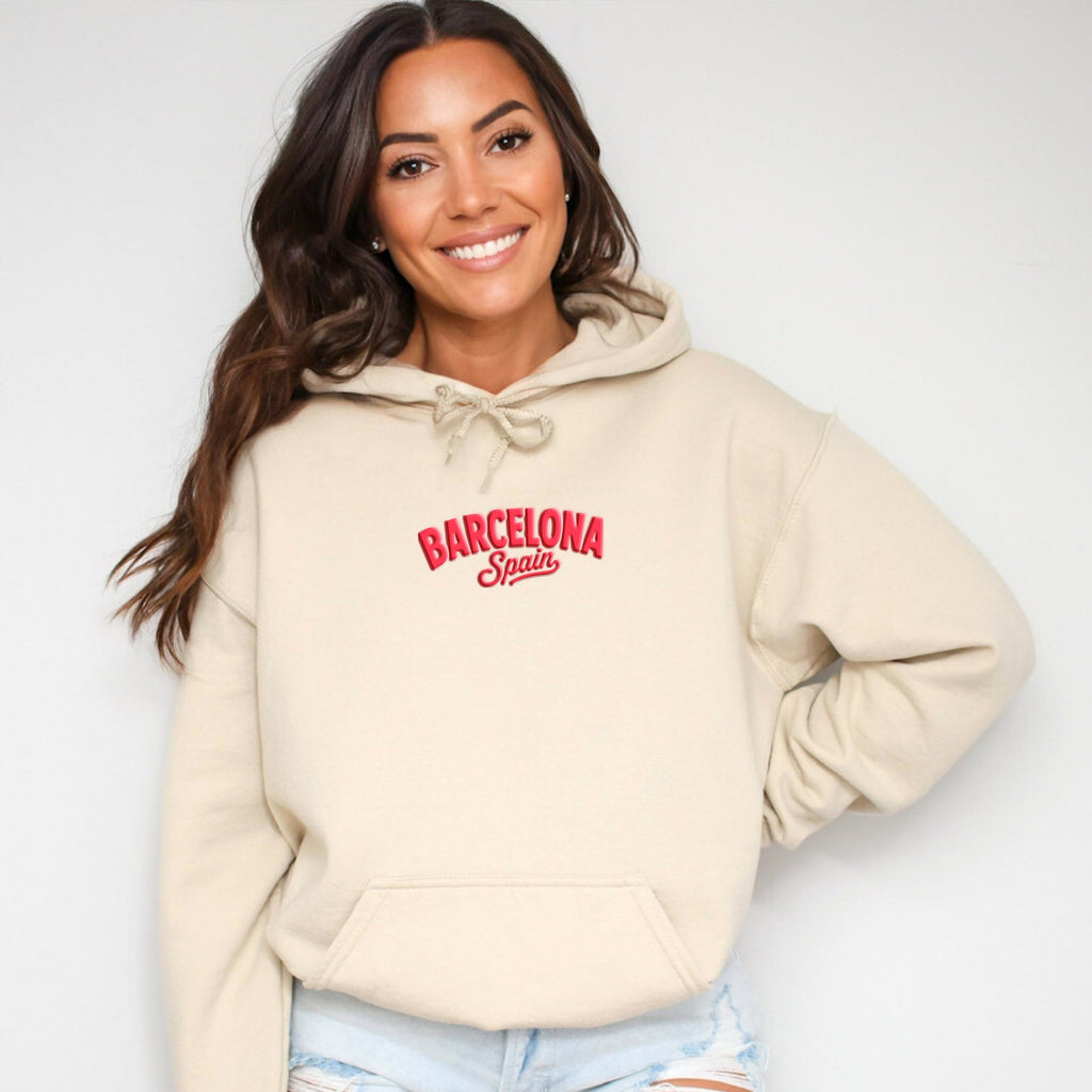 Barcelona Vibrant Puff Print - Women's Graphic Hoodie product image 11