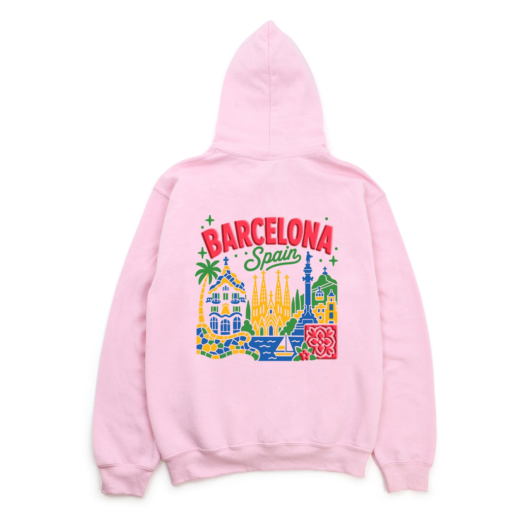 Barcelona Vibrant Puff Print - Women's Graphic Hoodie product image 6