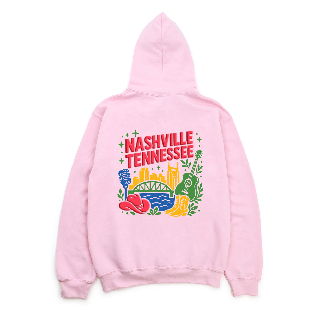 Nashville Vibrant Puff Print - Women's Graphic Hoodie product image 9