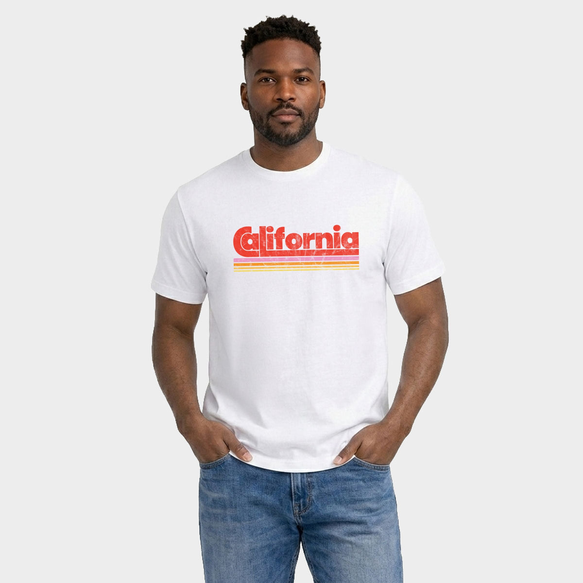 California Retro Stripes - Men's Garment Dyed Graphic product image 7