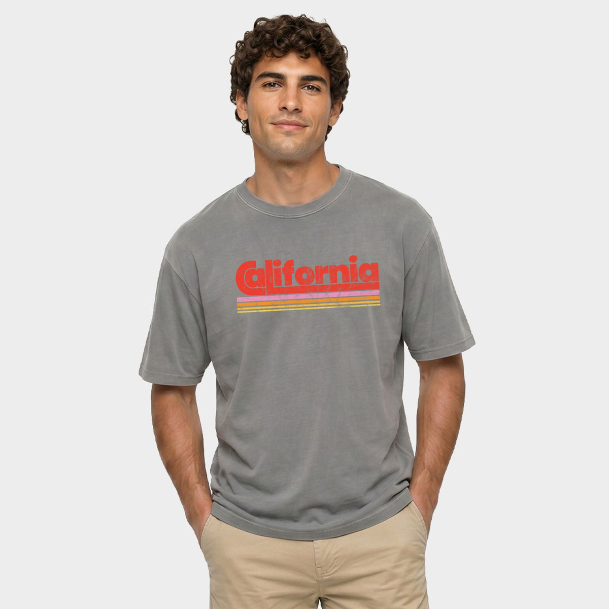 California Retro Stripes - Men's Garment Dyed Graphic product image 1