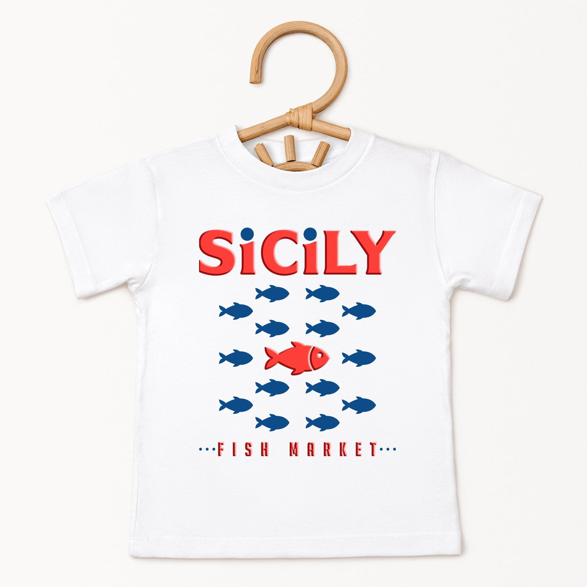 Sicily Fish Market Puff Print - Toddler Short Sleeve product image 8